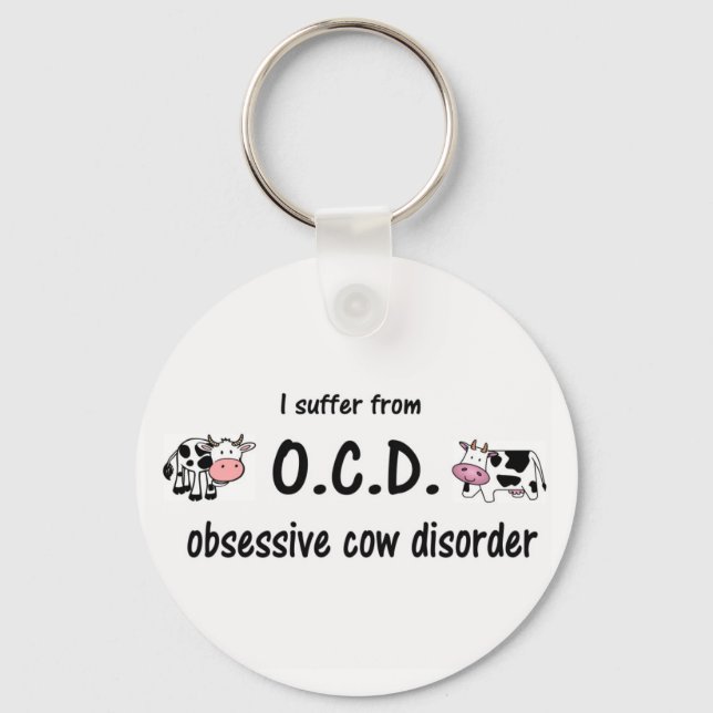 OCD Cow Key Ring (Front)