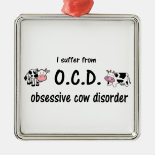 OCD Cow Metal Tree Decoration
