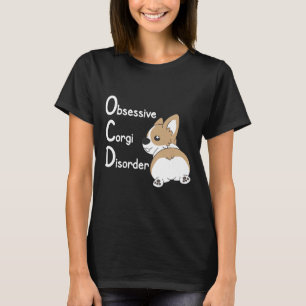 Ocd Cute Corgi Dog Tee By Corgi