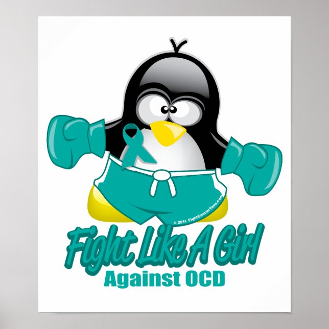 OCD Fighting Penguin Poster (Front)