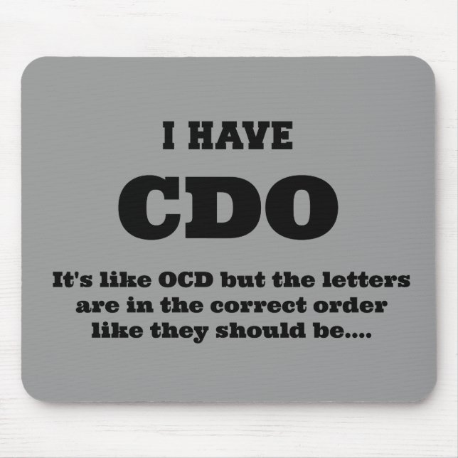 OCD - MOUSE PAD (Front)