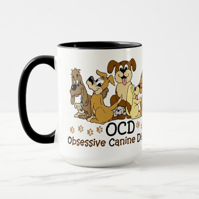 OCD Obsessive Canine Disorder Mug (Left)