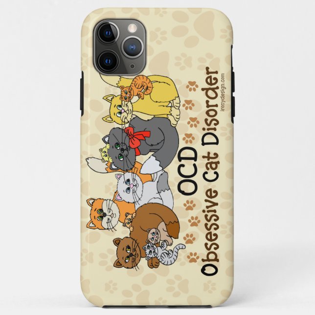 OCD Obsessive Cat Disorder Case-Mate iPhone Case (Back)