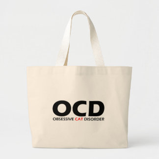 OCD - Obsessive Cat Disorder Large Tote Bag