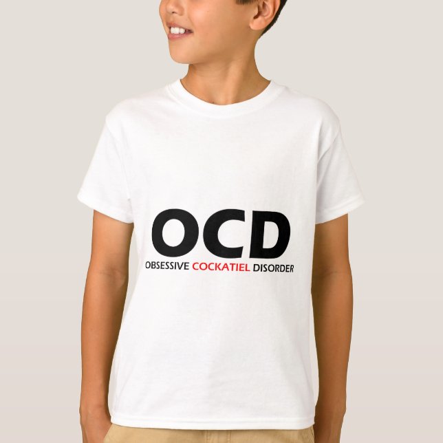 OCD - Obsessive Cockatiel Disorder T-Shirt (Front)