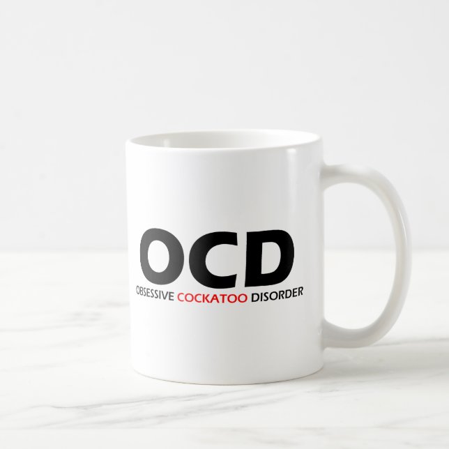 OCD - Obsessive Cockatoo Disorder Coffee Mug (Right)
