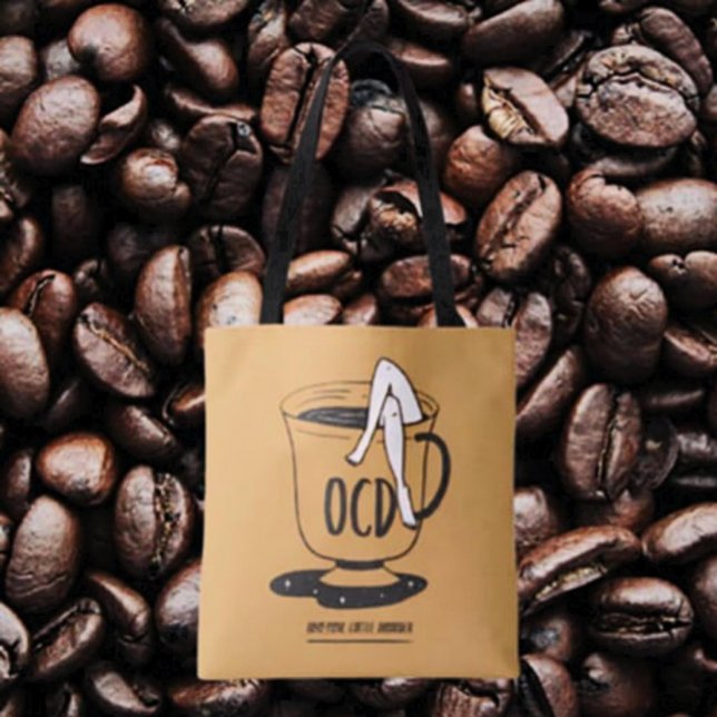 OCD – Obsessive Coffee Disorder Funny Coffee Tote  Bag (Creator Uploaded)