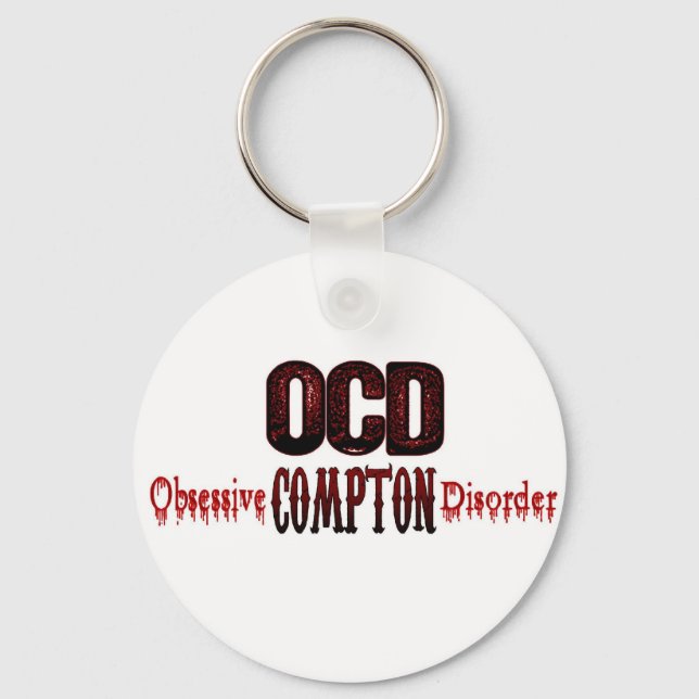 OCD- Obsessive Compton Disorder Key Ring (Front)