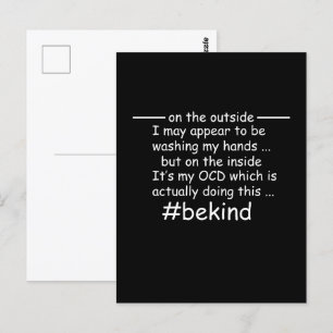 OCD - Obsessive Compulsive Disorder Awareness Postcard