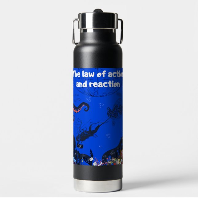 Ocean Action and Reaction Water Bottle (Front)