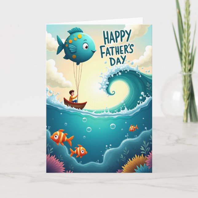 Ocean Adventure Fathers Day Card (Front)