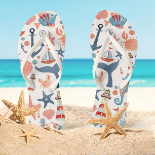 Ocean Adventure   Sea Life Beach Thongs