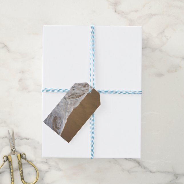 Ocean and Beach Gift Tag (With Twine)