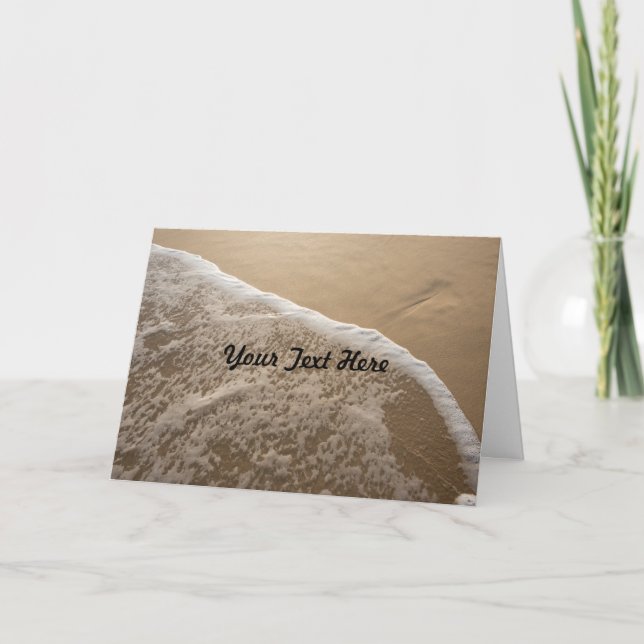 Ocean and Beach Greeting Card (Front)