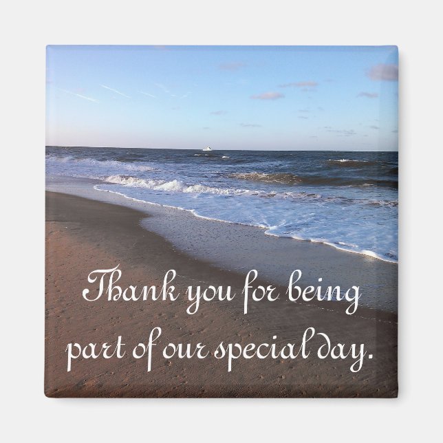 Ocean and Beach Theme Magnet (Front)