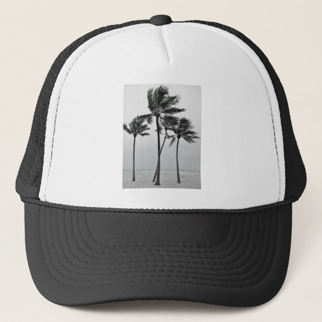 Ocean and Palms Trucker Hat (Front)