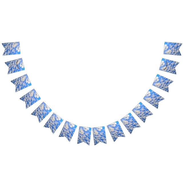 Ocean and sky blue reflections bunting  (All)