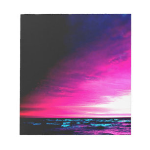 Ocean and Sunset Colourful and Peaceful Notepad