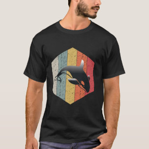 Ocean Animal Lover Orca Retro Style Killer Whale T-Shirt