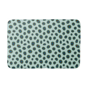 Ocean Animal Print Spotted Mandarin Fish Bath Mat