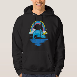 Ocean Animal Rainbow Sharkicorn Fantasy Unicorn S Hoodie