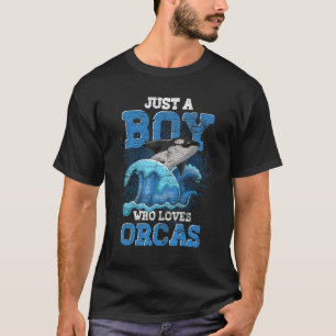 Ocean Animal Waves Killer Whale   Boys Orca T-Shirt