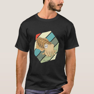 Ocean Animals Cuttlefish Hexagon Cuttlefish Vinta T-Shirt