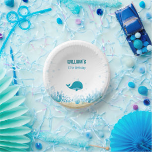 Ocean animals, Whale, Undder the Sea Party Paper Plate