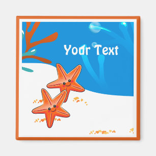 Ocean Aquatic Cute Starfish Custom Magnet