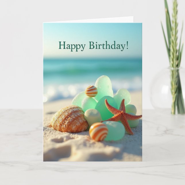 Ocean Art Birthday Card (Front)