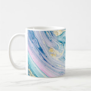 Ocean Art: Marble Agate Swirls. Coffee Mug