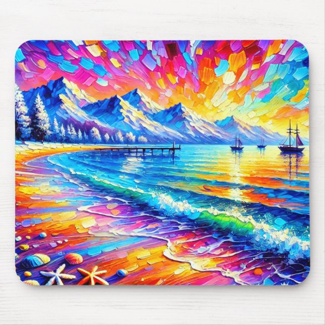 Ocean Art Mouse Pad (Front)