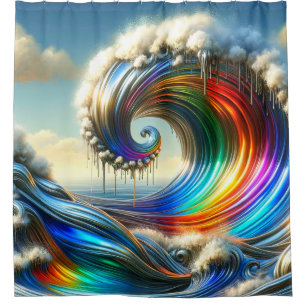 Ocean Art Shower Curtain
