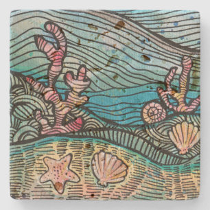 Ocean Art                                          Stone Coaster