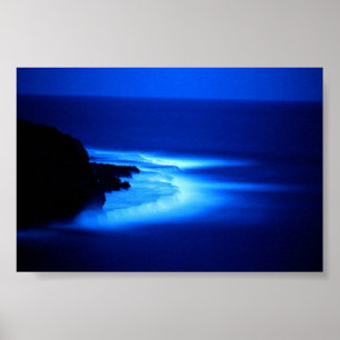 Ocean at Night Poster