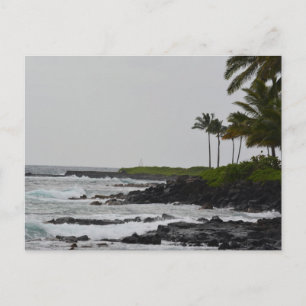 Ocean at Poipu in Kauai Postcard