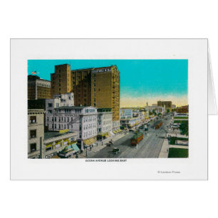 Ocean Avenue Looking East, Long Beach