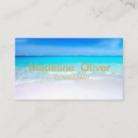 Ocean Beach Aqua Blue Sea Travel Modern Gold