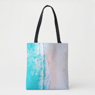 Ocean beach, beautiful landscape, travel theme. tote bag