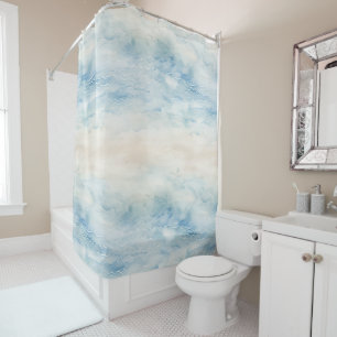 Ocean Beach Coastal Shower Curtain