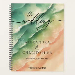 Ocean Beach Cute Signature Summer Green Sun Planner