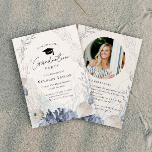 Ocean Beach Graduation Party Invitation