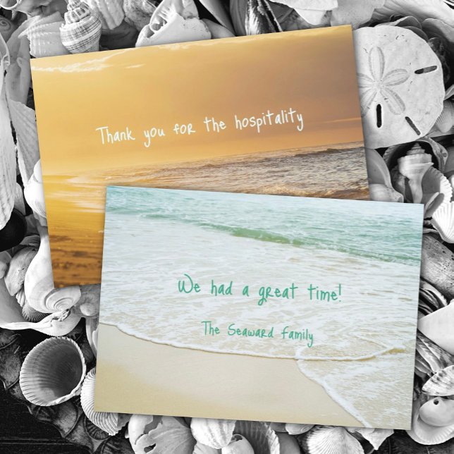 Ocean Beach Hospitality Thank You Card (Creator Uploaded)