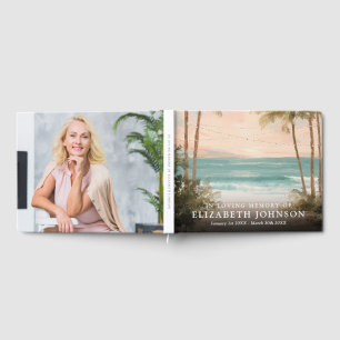 Ocean Beach In Loving Memory Funeral Photo Guest Book