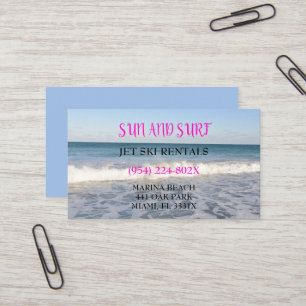  Ocean Beach  Jet Ski Surf Shop Business Card