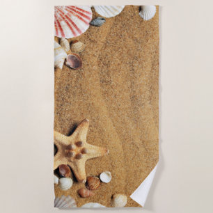 Ocean Beach Life Sea Shells Summer Towel