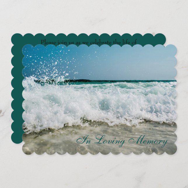 Ocean Beach Memorial at Sea Announcement (Front/Back)