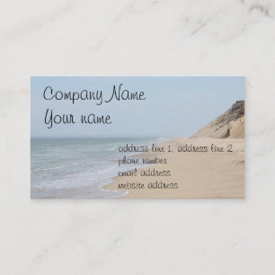 Ocean beach photo business card