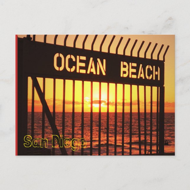 Ocean beach postcard (Front)