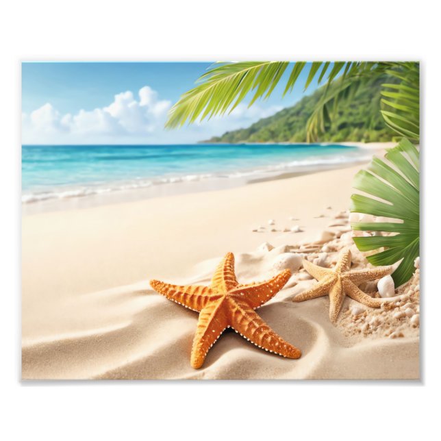 Ocean Beach Scene Photo Print (Front)